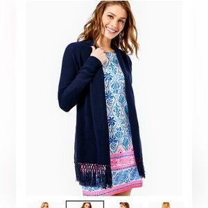 Lilly Pulitzer Navy Tatum Cardigan